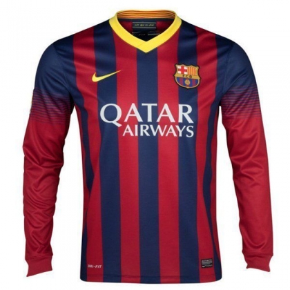 Барселона 2013-2014 (домашняя) мужская, длинный рукав
