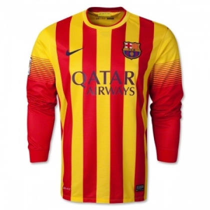 Барселона 2013-2014 (гостевая) мужская, длинный рукав